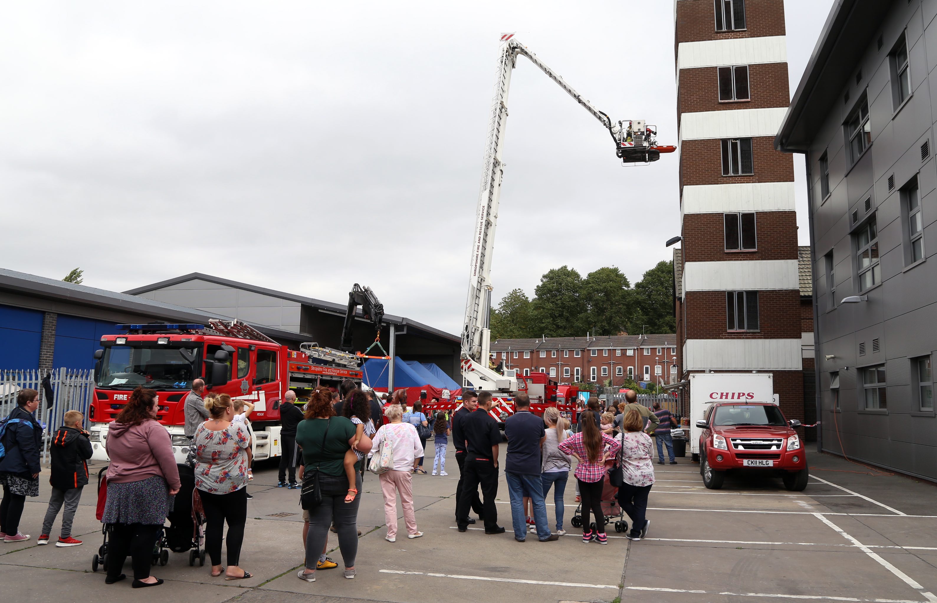 Action Packed Open Day at Shrewsbury Fire Station Shropshire Fire and